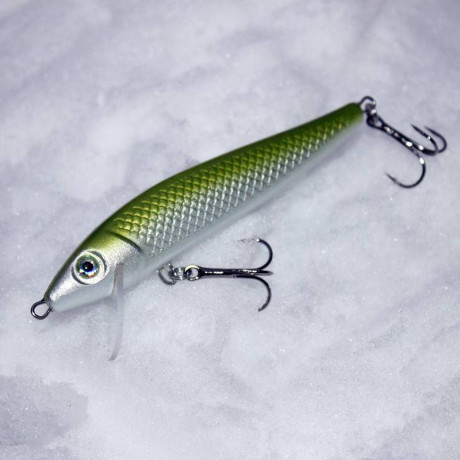 Wobler River Custom Baits Zander 10cm 12g barva Z006 Moss green