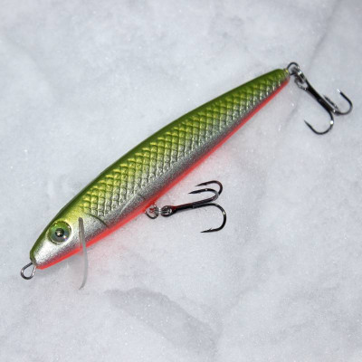 Wobler River Custom Baits Zander 10cm Slim 6g barva Z007 Green/Red