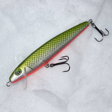 Wobler River Custom Baits Zander 10cm Slim 6g barva Z007 Green/Red