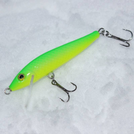 Wobler River Custom Baits Zander 8cm 6g barva Z014 Fluo green