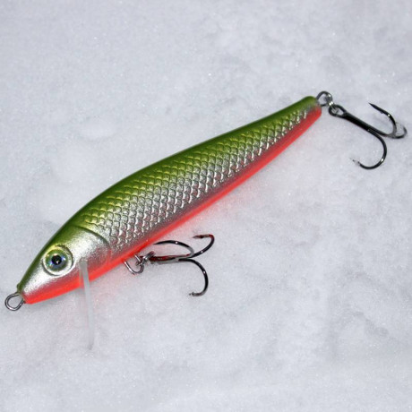 Wobler River Custom Baits Zander 8cm 5g barva Z007 Green/Red