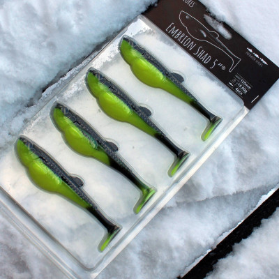 LIBRA LURES Embrion Shad 5″ 125mm 15g - 006 Hot Yellow (NO SCENT) – 4ks/bal