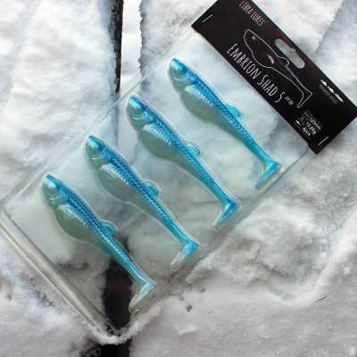 LIBRA LURES Embrion Shad 5″ 125mm 15g - 003 Blue/Whitefish (NO SCENT) – 4ks/bal