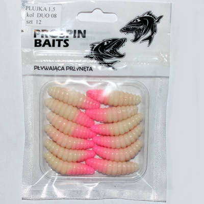 Prospin Baits Plujka 1,5" 38mm 12 pcs barva DUO 08 Cheese/Baby Pink příchuť sýr