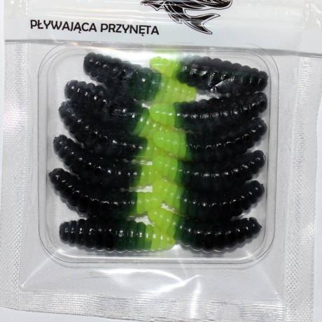 Prospin Baits Plujka 1,5" 38mm 12 pcs barva DUO 03 Black/Charetreuse příchuť sýr