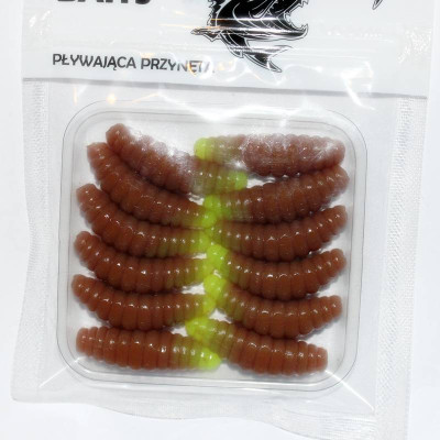 Prospin Baits Plujka 1,5" 38mm 12 pcs barva DUO 05 Brown/Chartreuse příchuť sýr