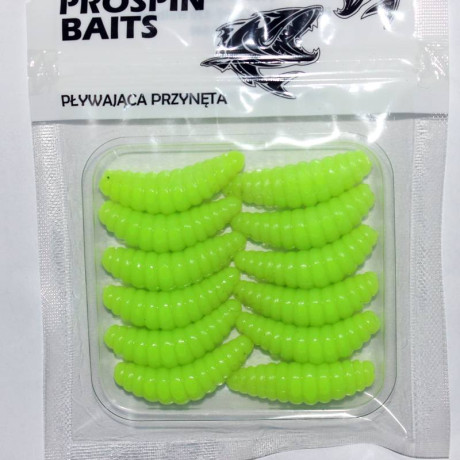 Prospin Baits Plujka 1,5" 38mm 12 pcs barva 025 Chartreuse příchuť sýr