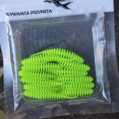 Gumová nástraha na okouny typu Tanta Prospin Baits Slug 2" 50mm 12 pcs barva 25 Chartreuse příchuť sýr