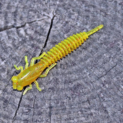 Prospin Baits Larwa 2" 50mm 10 pcs barva 34 Yellow Olive/Red příchuť sýr