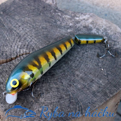 Monarch Dok Taimen 16cm SR hliníková lopatka barva Golden Perch plovoucí