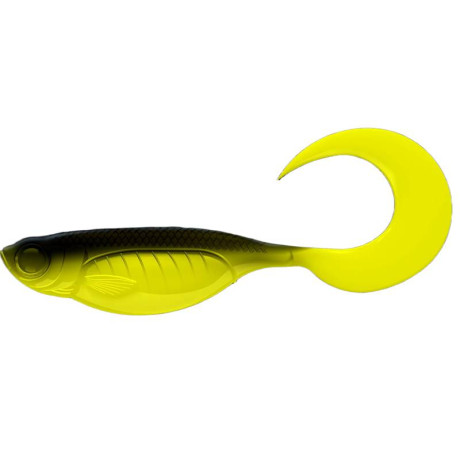 LIBRA LURES Embrion Twist Tail 5" – Hot Yellow 006 – 4ks/bal (NO SCENT)