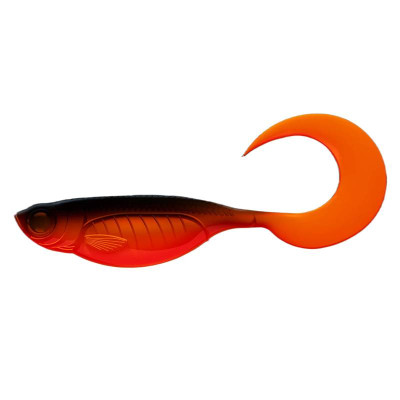 LIBRA LURES Embrion Twist Tail 5" – Hot Orange 011 – 4ks/bal (NO SCENT)