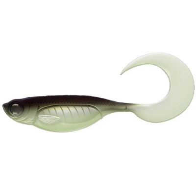LIBRA LURES Embrion Twist Tail 5" – Olive Whitefish 031 –...