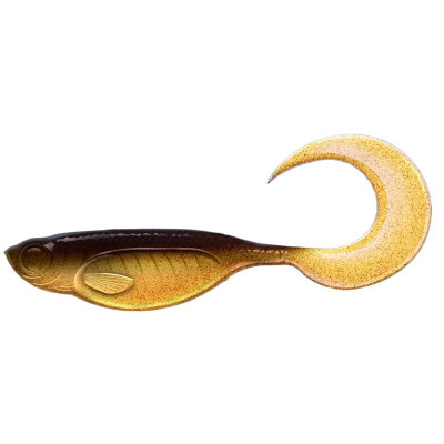 LIBRA LURES Embrion Twist Tail 5" – Gold 009 – 4ks/bal (NO SCENT)