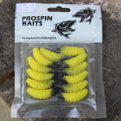 Prospin Baits Plujka 1,5" 38mm 12 pcs barva DUO 02 Yellow/Black příchuť sýr