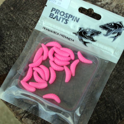Prospin Baits Plujka 1" 25mm 20 pcs barva 36 Baby Pink příchuť sýr