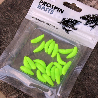 Prospin Baits Plujka 1" 25mm 20 pcs barva 25 chartreuse příchuť sýr