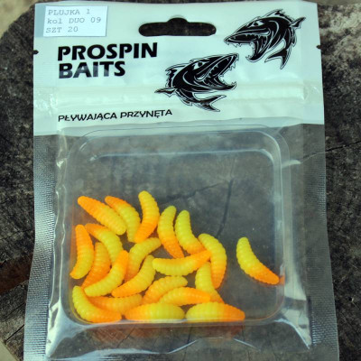 Prospin Baits Plujka 1" 25mm 20 pcs barva DUO 09 Yellow/Orange příchuť sýr