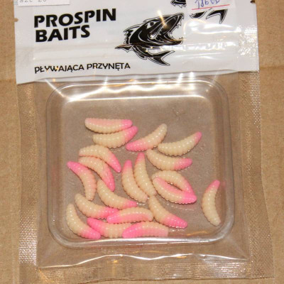 Prospin Baits Plujka 1" 25mm 20 pcs barva DUO 08 Cheese/Baby Pink příchuť sýr