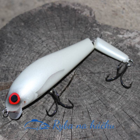 Monarch Dok Taimen 16cm SR hliníková lopatka barva UV Pearl plovoucí