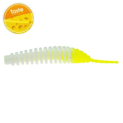 FishUp Tanta CHEESE TROUT SERIES 2.5 INCH | 61MM - 131 WHITE / HOT CHARTREUSE (8 kusů) sýr