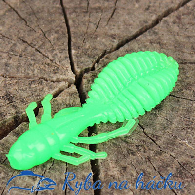 Harmony Baits Chrobák 55mm 8 pcs barva 014 Green příchuť sýr