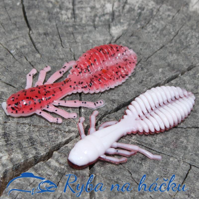 Harmony Baits Chrobák 55mm 8 pcs barva White + Red Pepper...