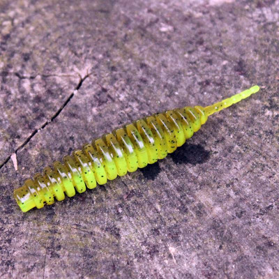 FishUp Tanta 2.5"/61mm Green Pumpkin/Chartreuse příchuť rak (8 kusů)