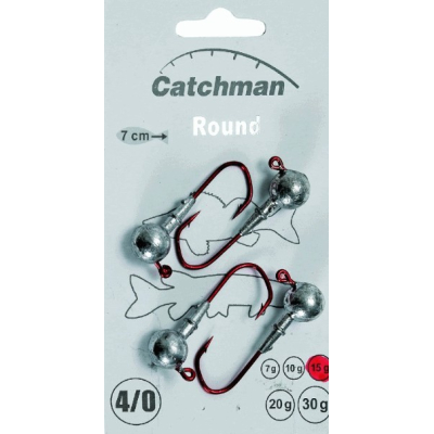 ICE fish - JIG hlava Catchman round Up 4/0