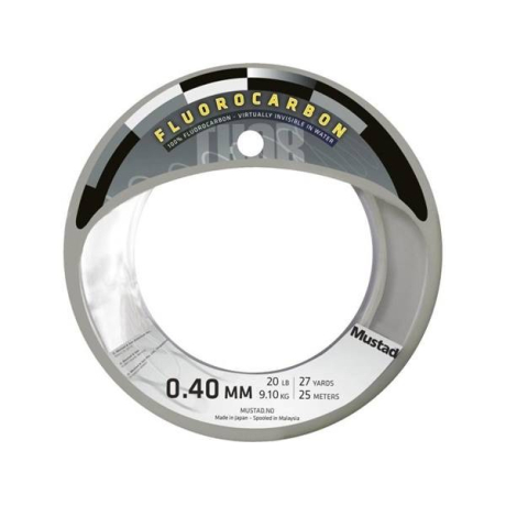 Mustad - Thor Hard Fluorocarbon Leader 0,45mm 25lb 11,4kg 25m Clear