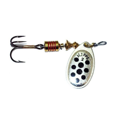 Třpytka Mepps Aglia stříbrná/černá vel. 1