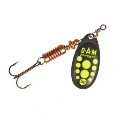 Rotační třpytka DAM Effzett standard spinner vel.  2 Black Red