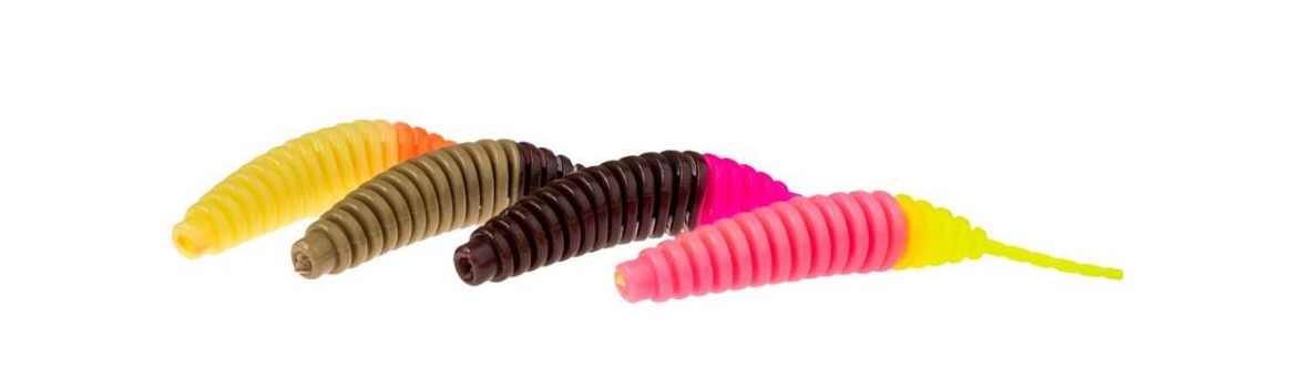 Měkké nástrahy na pstruhy sýráci typu Tanta