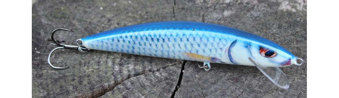 Wobler na noční lov candátů Kenart Slim Fish 12cm 20g